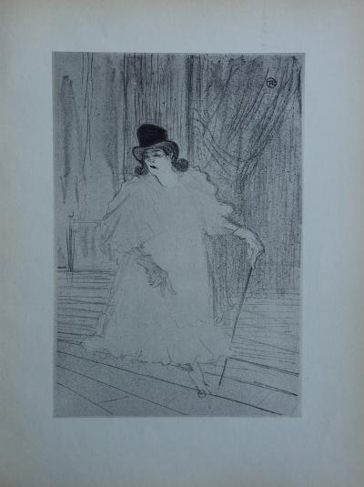 Henri de TOULOUSE-LAUTREC (d’après) - La danseuse de cabaret, Lithographie signée, 1927 2