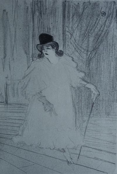 Henri de TOULOUSE-LAUTREC (d’après) - La danseuse de cabaret, Lithographie signée, 1927 2