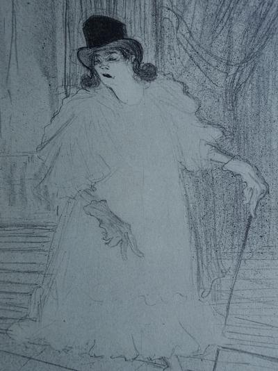 Henri de TOULOUSE-LAUTREC (d’après) - La danseuse de cabaret, Lithographie signée, 1927 2