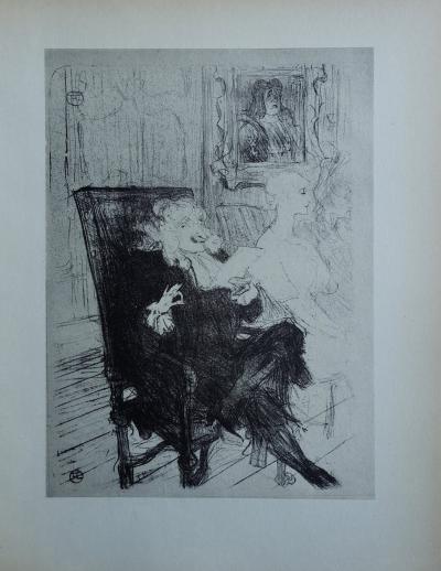 Henri de TOULOUSE-LAUTREC (d’après) - Leloir et Moreno dans les femmes savantes, 1927 - Lithographie 2