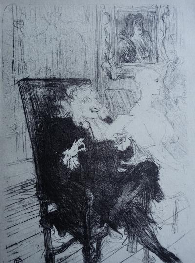 Henri de TOULOUSE-LAUTREC (d’après) - Leloir et Moreno dans les femmes savantes, 1927 - Lithographie 2