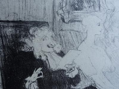 Henri de TOULOUSE-LAUTREC (d’après) - Leloir et Moreno dans les femmes savantes, 1927 - Lithographie 2