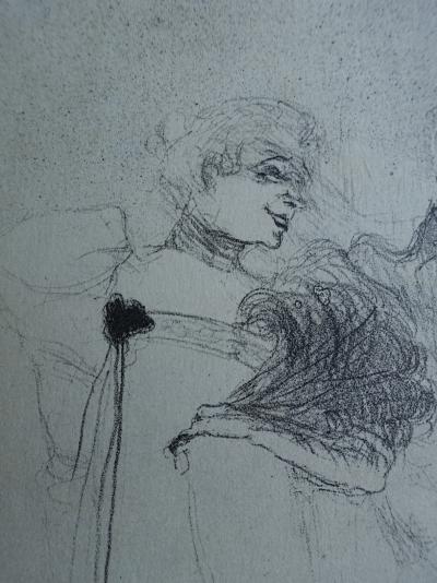 Henri de TOULOUSE-LAUTREC (d’après) - Idylle Princière, Lithographie signée, 1927 2