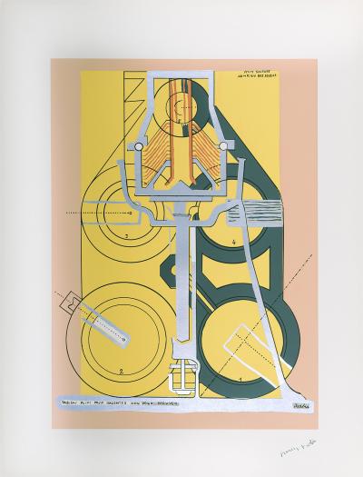 Francis PICABIA - Petite solitude au milieu des soleils, 1915 - Lithographie Originale 2