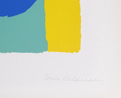 Sonia DELAUNAY - Composition, 1953 - Lithographie signée au crayon 2