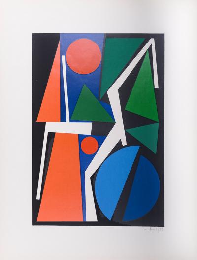 Auguste HERBIN - Fou, 1953 - Lithographie Originale 2