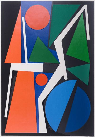 Auguste HERBIN - Fou, 1953 - Lithographie Originale 2