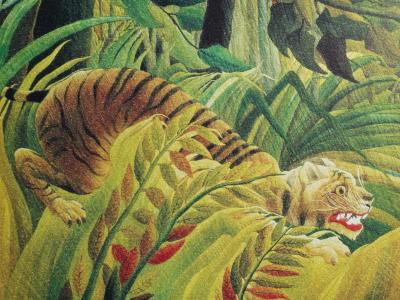 Le Douanier ROUSSEAU (d’après) - Surpris (le tigre) - Lithographie originale signée, 1976 2