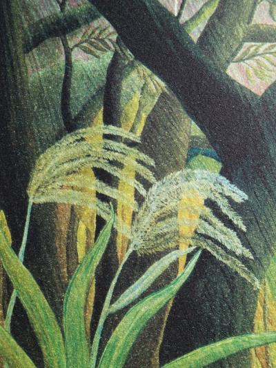 Le Douanier ROUSSEAU (d’après) - Surpris (le tigre) - Lithographie originale signée, 1976 2