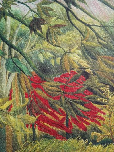 Le Douanier ROUSSEAU (d’après) - Surpris (le tigre) - Lithographie originale signée, 1976 2
