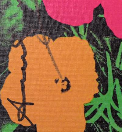 Andy WARHOL - Flowers (Castelli Invitation),1981 - Lithographie originale offset en couleurs 2
