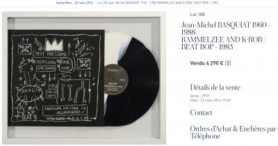 Jean-Michel BASQUIAT - Rammellzee vs K Rob Beat Bop - Sérigraphie sur vinyle 2
