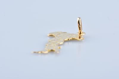 Pendentif Italie en or jaune 18 carats. 2