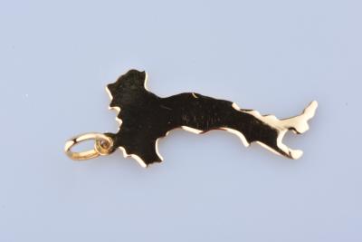 Pendentif Italie en or jaune 18 carats. 2
