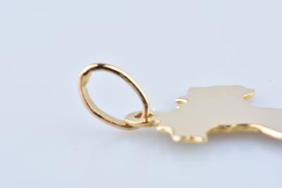 Pendentif Italie en or jaune 18 carats. 2