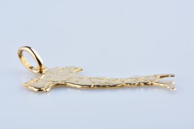 Pendentif Italie en or jaune 18 carats. 2