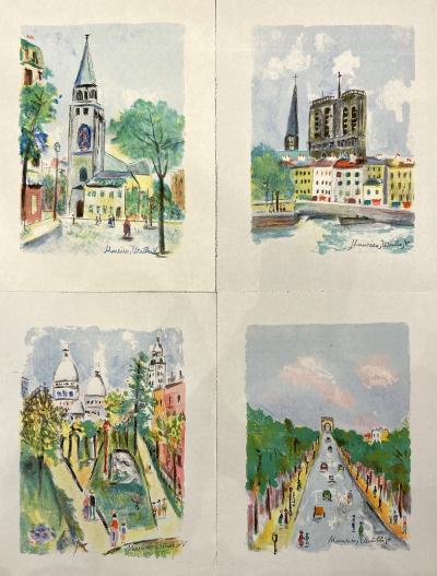 Maurice UTRILLO - Paris Capitale  - 10 Lithographies originales 2