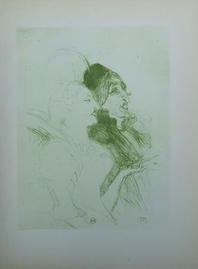 Henri de TOULOUSE-LAUTREC (d’après) - Sarah Bernard, 1927 - Lithographie signée 2
