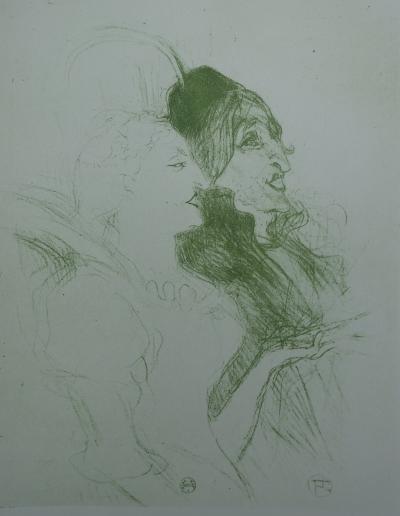 Henri de TOULOUSE-LAUTREC (d’après) - Sarah Bernard, 1927 - Lithographie signée 2