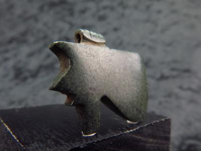 Égypte Antique - Amulette en granite vert Oeil d’Horus (Wedjat) 2