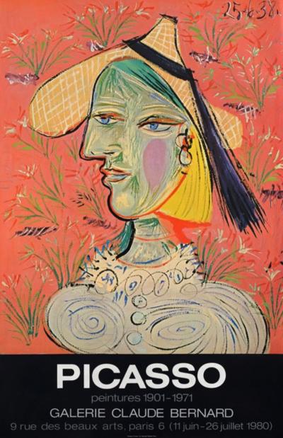 Pablo PICASSO (d’après) - Peintures 1901-1971 - Affiche originale d’exposition 2