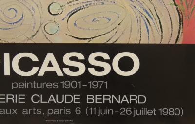 Pablo PICASSO (d’après) - Affiche originale d’exposition - Paris - 1980 2