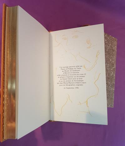 le jardin des caresses-Frantz Toussain- lithographies  par Alain Bonnefoit 2