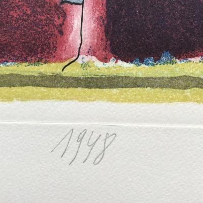 Guillaume CORNEILLE - Composition, circa 1988 - Gravure signée au crayon 2