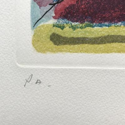 Guillaume CORNEILLE - Composition, circa 1988 - Gravure signée au crayon 2
