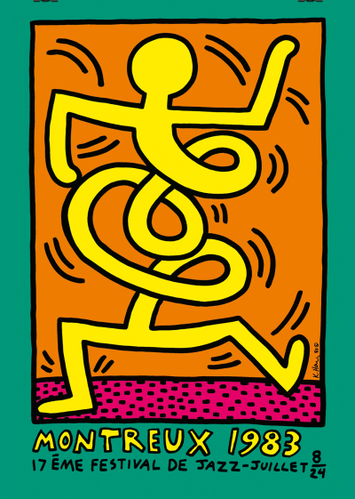 Keith HARING - Montreux, Jazz Festival, 1983 - Sérigraphie 2