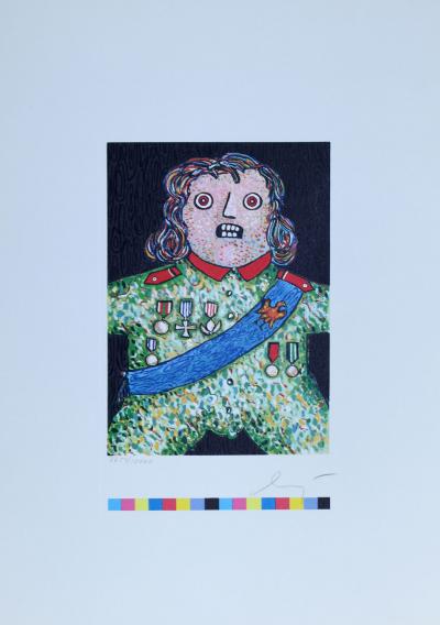 Enrico BAJ - Le petit Général, 1982 - Lithographie signée au crayon 2