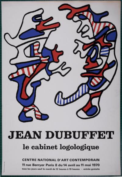 Jean DUBUFFET - Cabinet Logologique National Contemporary Art Center, 1971- Original lithograph poster 2
