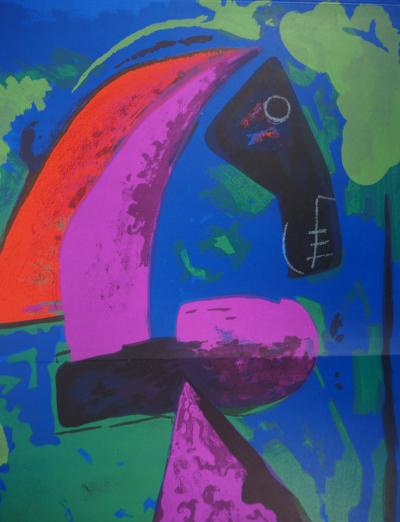 Marino MARINI : Guerrier, 1968 - Lithographie originale 2
