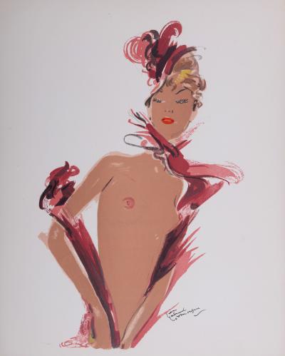 Jean-Gabriel DOMERGUE - La Parisienne : Arlette, 1956 - Lithographie originale 2