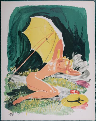 Jean-Gabriel DOMERGUE - La Parisienne : Starlette, 1956, Lithographie Originale 2