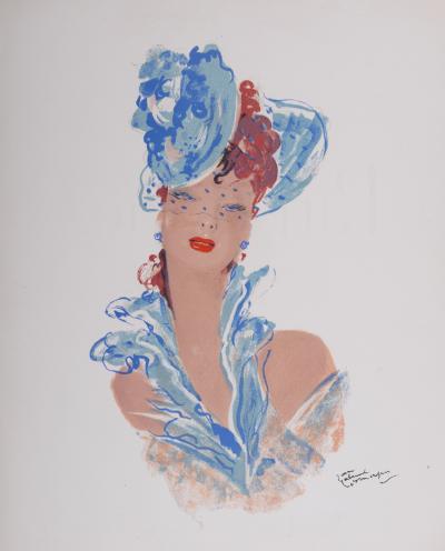 Jean-Gabriel DOMERGUE - La Parisienne, 1956 - Lithographie Originale 2