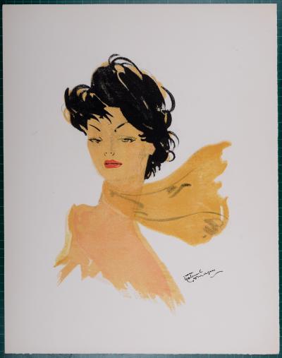Jean-Gabriel DOMERGUE - La Parisienne : Gigi, 1956, Lithographie Originale 2