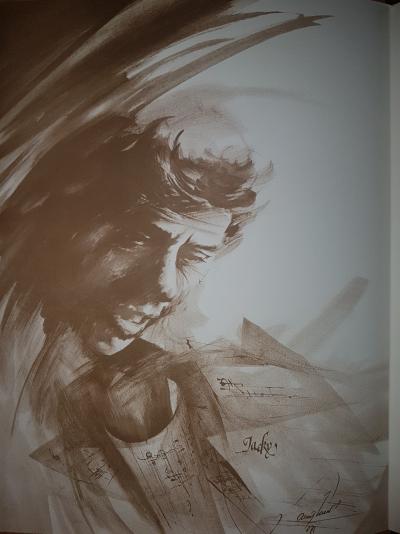 Raymond POULET - Jacques Brel, Vivre Debout- Ouvrage composé de texte et lithographies 2