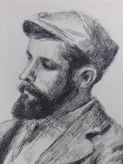 Pierre Auguste RENOIR (d’après) : Louis Valtat, 1951 - Lithographie signée 2