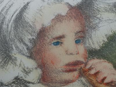 Pierre Auguste RENOIR (d’après) - Enfant au biscuit, 1951 - Lithographie signée 2