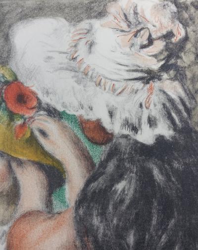 Pierre Auguste RENOIR (d’après) - Le chapeau épinglé, 1951 - Lithographie signée 2