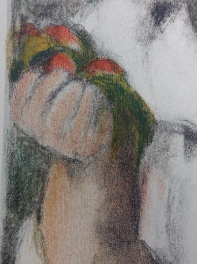 Pierre Auguste RENOIR (d’après) - Le chapeau épinglé, 1951 - Lithographie signée 2