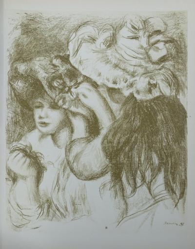 Pierre Auguste RENOIR (d’après) - Le chapeau épinglé, 1951 - Lithographie signée 2