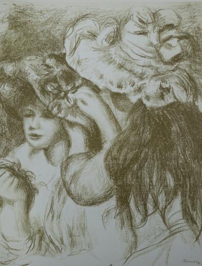 Pierre Auguste RENOIR (d’après) - Le chapeau épinglé, 1951 - Lithographie signée 2