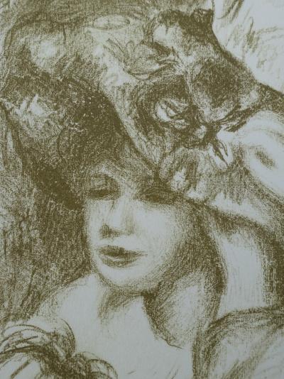 Pierre Auguste RENOIR (d’après) - Le chapeau épinglé, 1951 - Lithographie signée 2