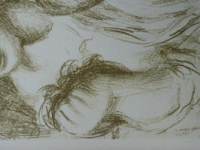 Pierre Auguste RENOIR (d’après) - Le chapeau épinglé, 1951 - Lithographie signée 2