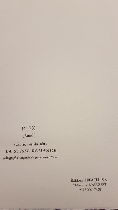 Jean Pierre REMON - Paysages en suisse romande, 1986 - Lithographies signées 2
