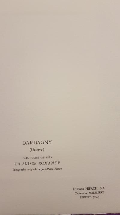 Jean Pierre REMON - Paysages en suisse romande, 1986 - Lithographies signées 2