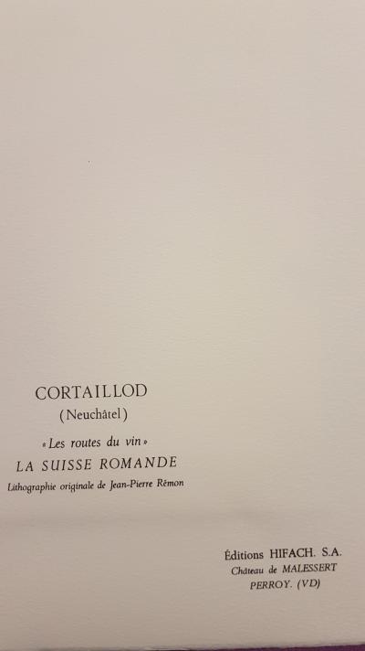 Jean Pierre REMON - Paysages en suisse romande, 1986 - Lithographies signées 2