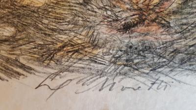 Lucien Philippe MORETTI - Scouts chantants - Lithographie signée 2